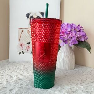Disney x Starbucks Studded Tumbler WDW Christmas Mickey Mouse